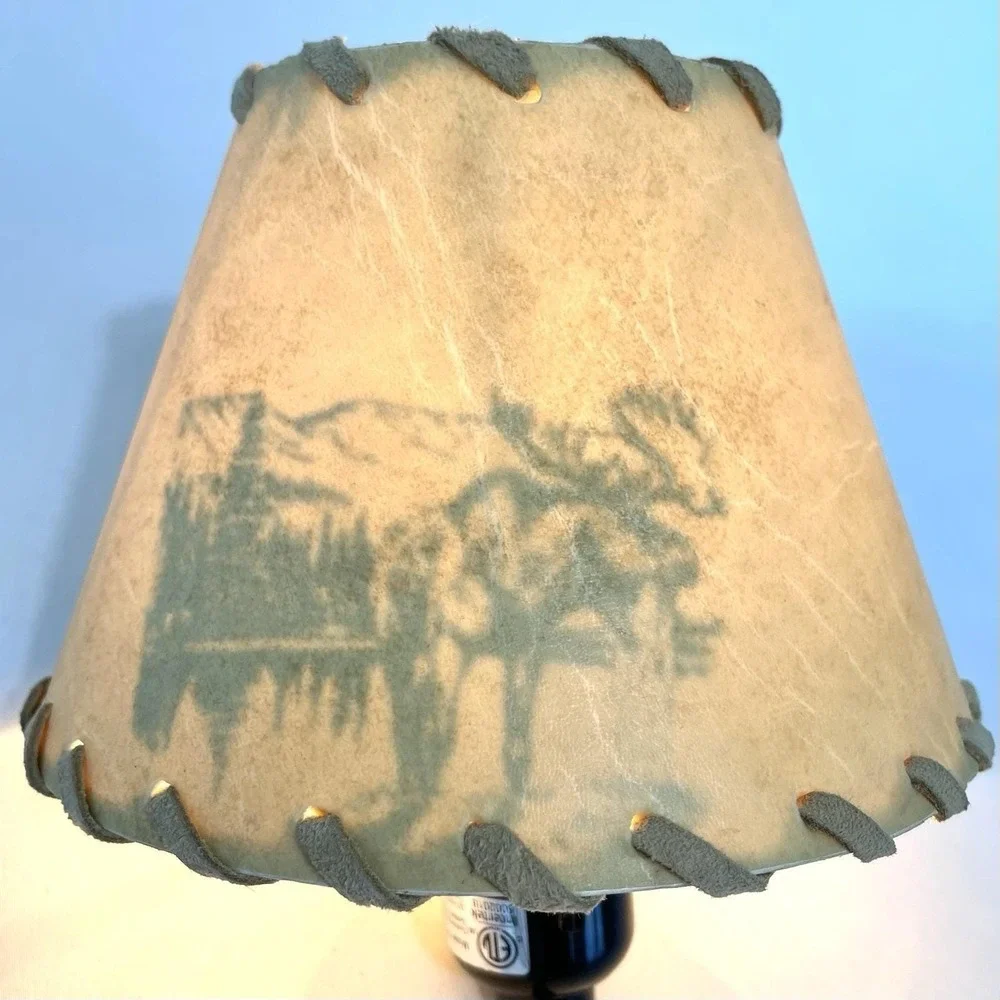 Vintage‎ Moose Silhouette Clip On Lampshade 4